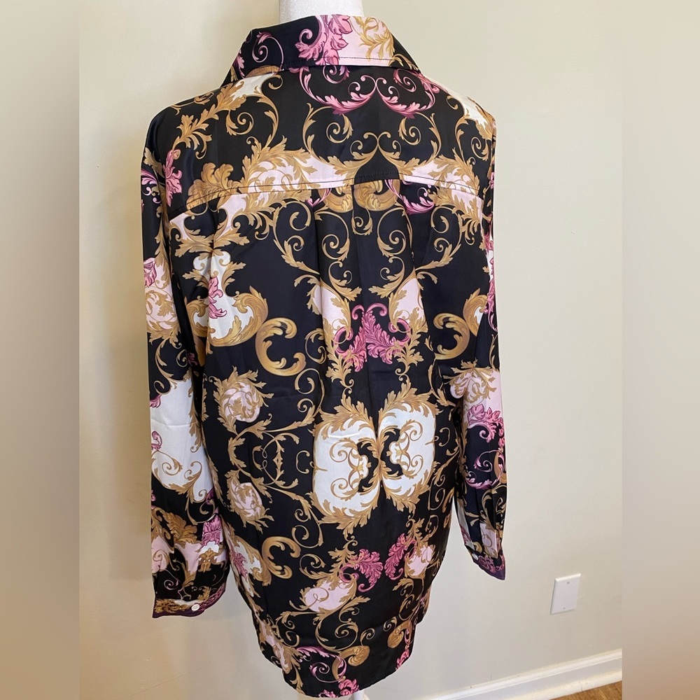 DG2 By Diane Gilman Button Down Blouse NWT 1B2 Size L - Picture 5 of 7